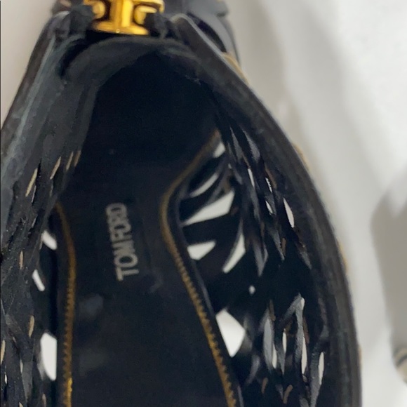 TOM FORD
Leather Hand-Stitched Lattice Booties - Picture 4 of 8